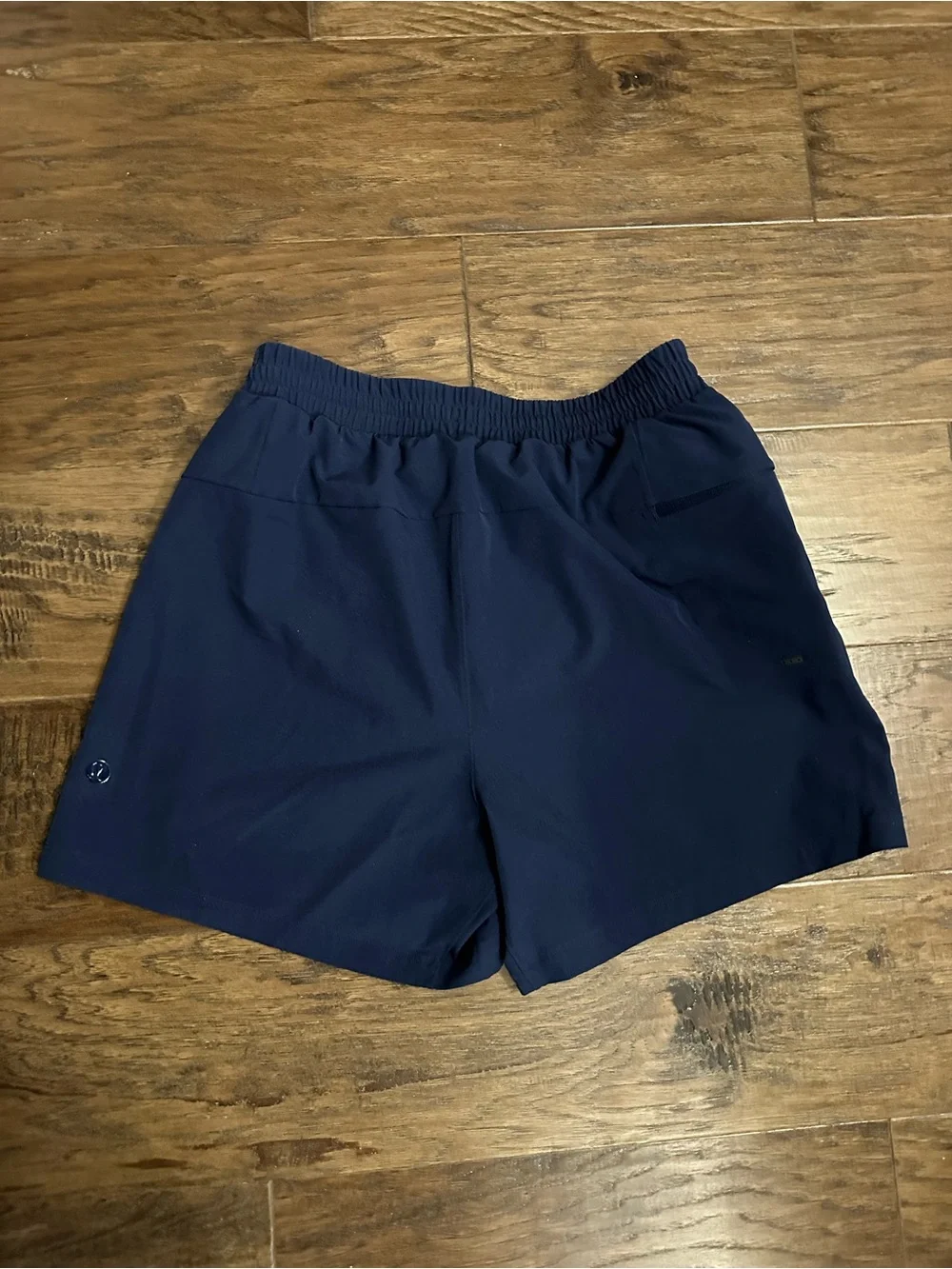 Lululemon Lined Navy Athletic Drawstring Shorts Size S*